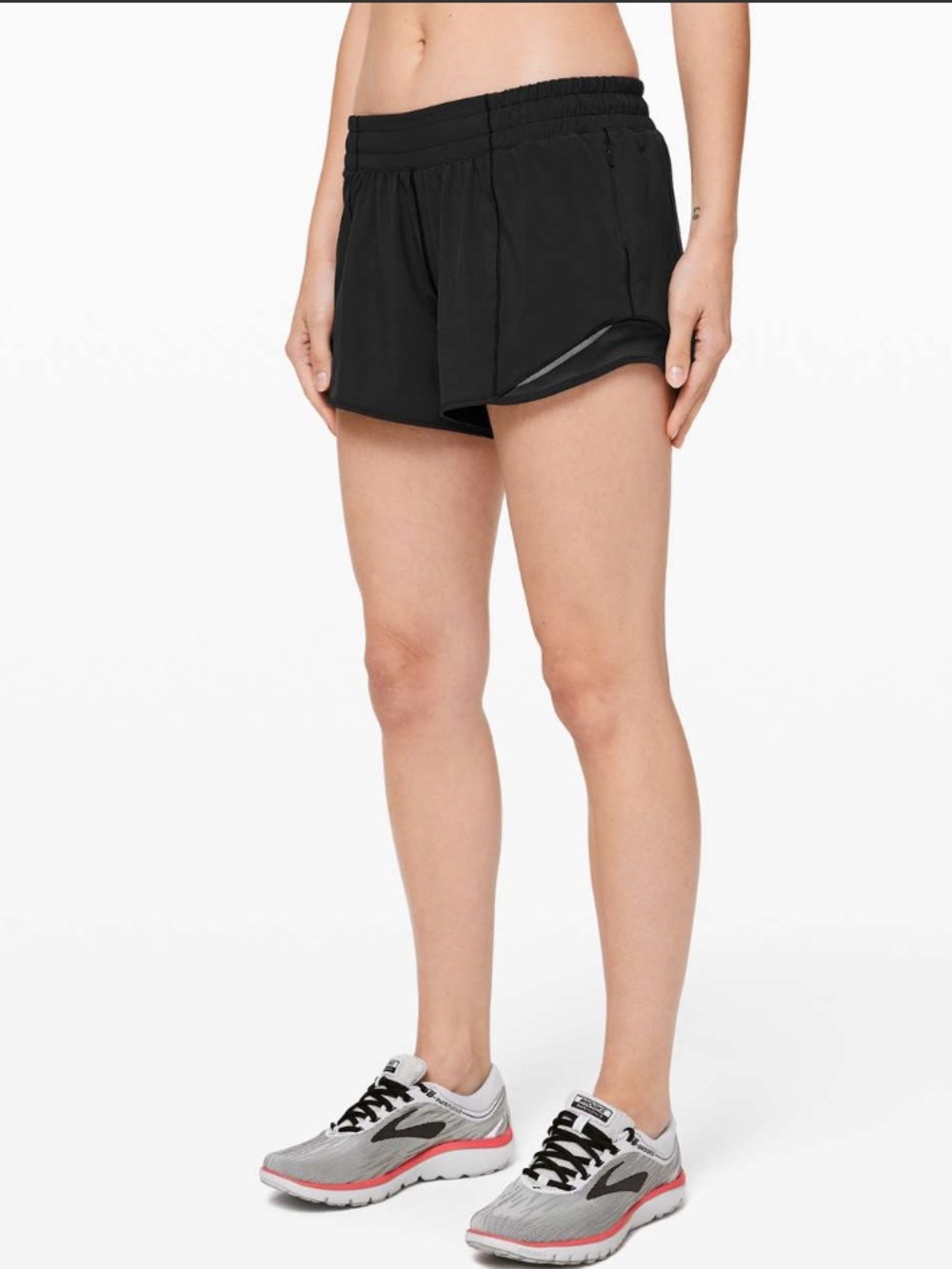 Lululemon Hotty Hot Short II *Long 4" Black 8